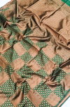 DN Wd By Ritika Soft Lichi Coper Silk Non Catalog Sarees